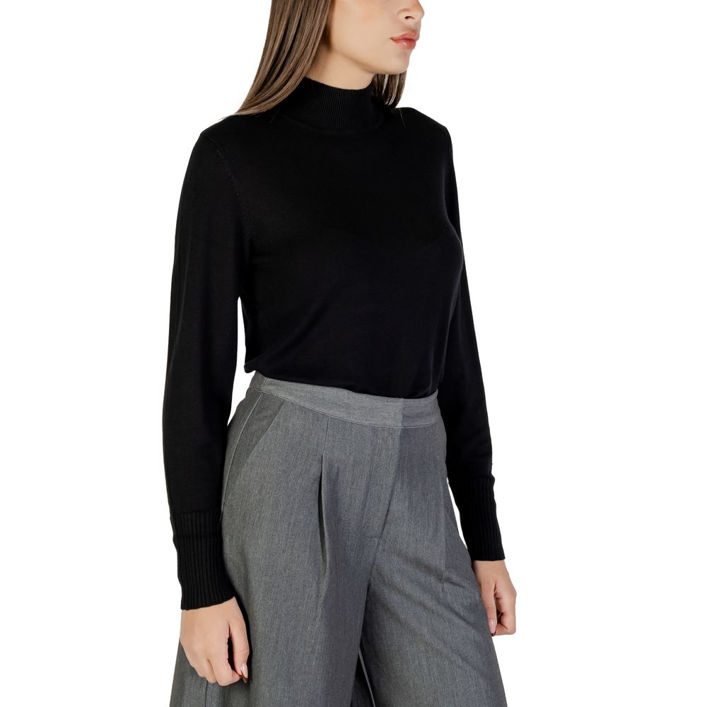 Women’s Ichi Black Viscose Turtleneck
