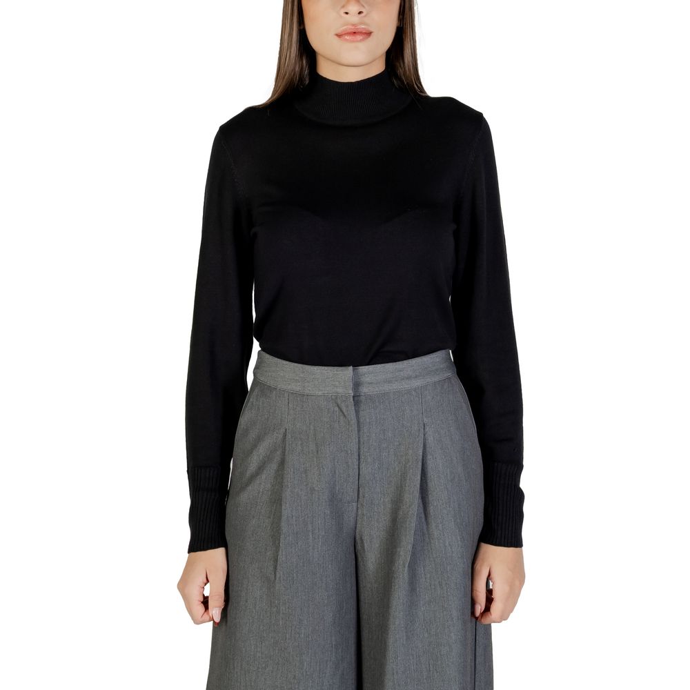 Women’s Ichi Black Viscose Turtleneck