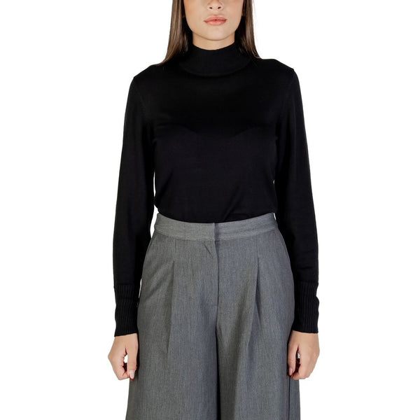 Women’s Ichi Black Viscose Turtleneck