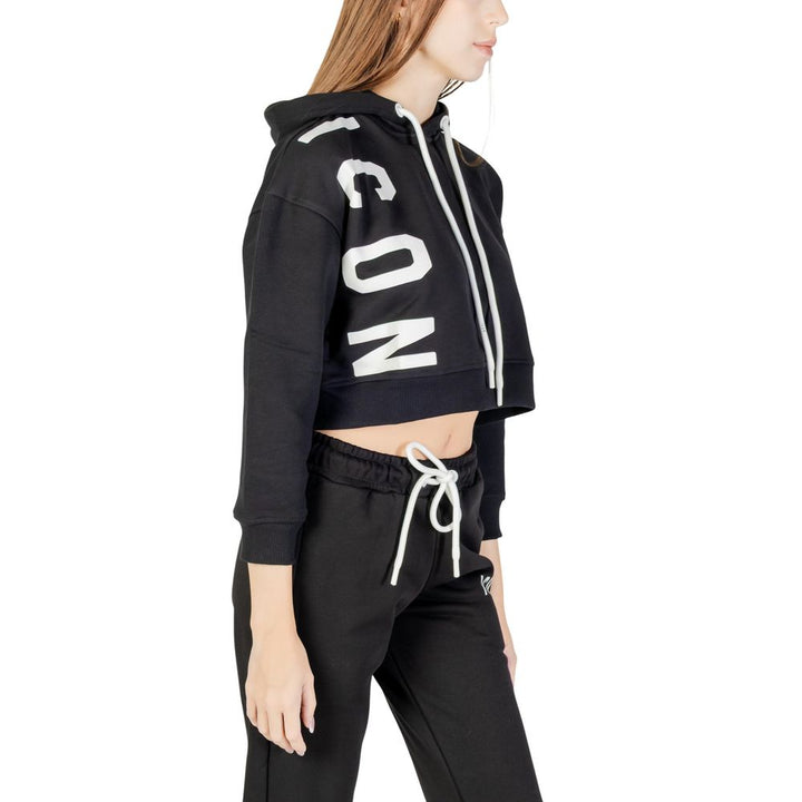 Women’s Icon Black Cotton Hoodie
