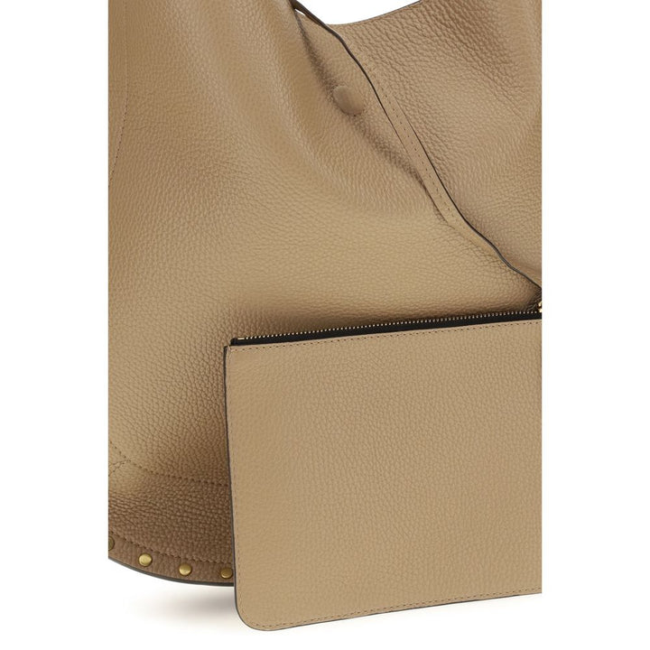 Women’s Isabel Marant Beige Calf Leather Bos Taurus Shoulder Bag