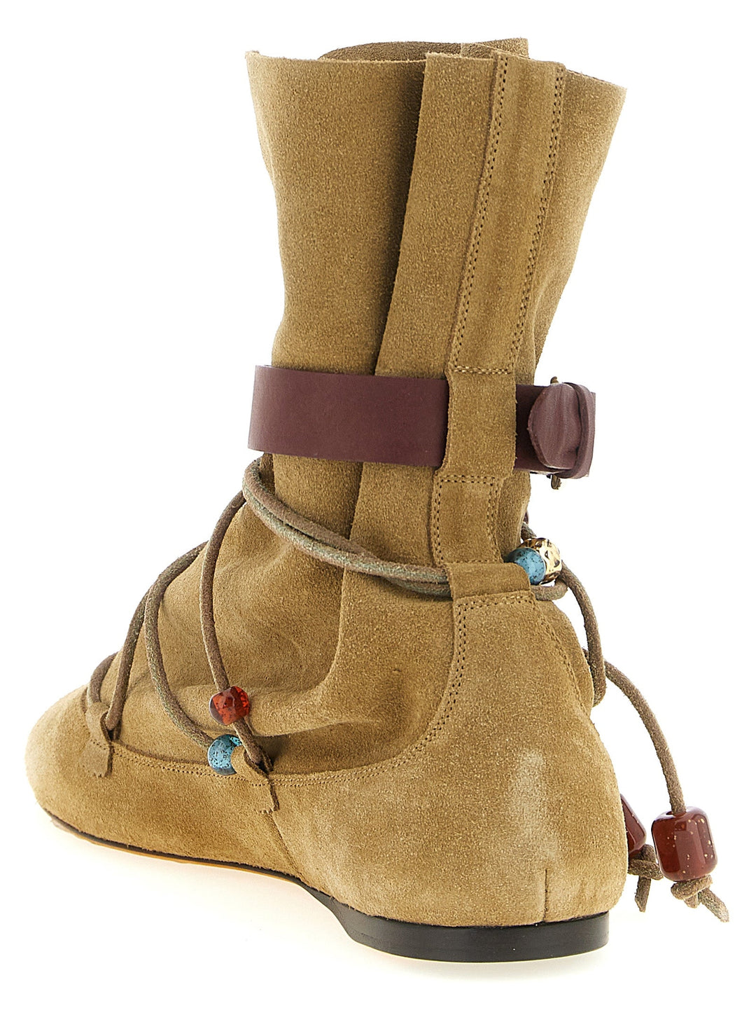Women’s Isabel Marant Beige Calfskin Ankle Boots