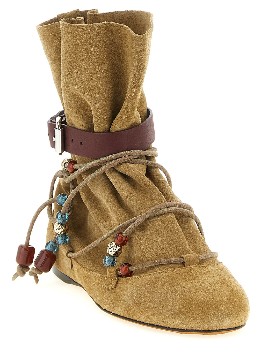 Women’s Isabel Marant Beige Calfskin Ankle Boots