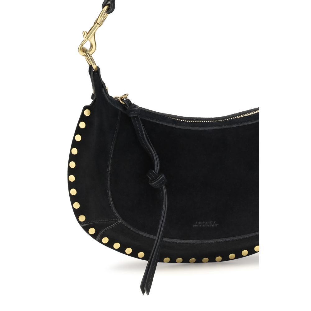 Women’s Isabel Marant Black Calf Leather Bos Taurus Shoulder Bag