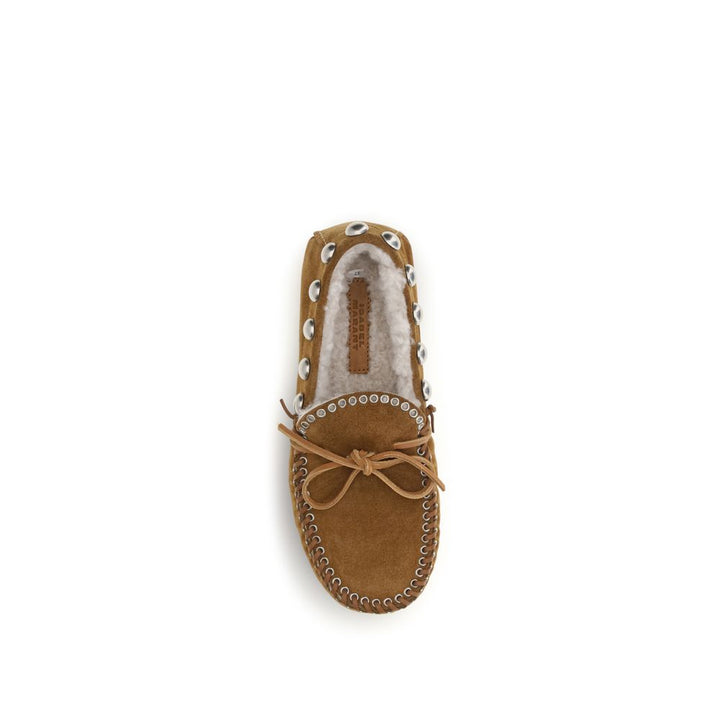 Women’s Isabel Marant Brown Calf Leather Bos Taurus Moccassin