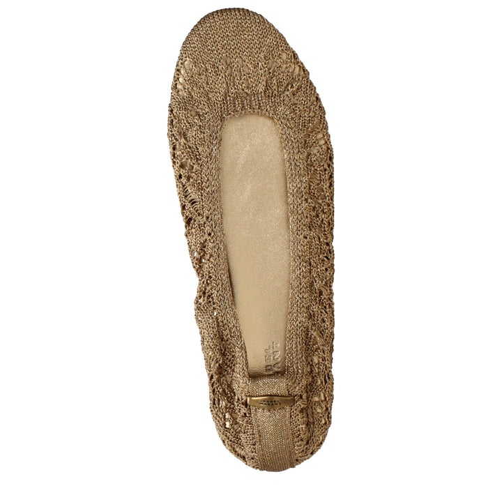 Women’s Isabel Marant Gold Fabric Ballet Flats