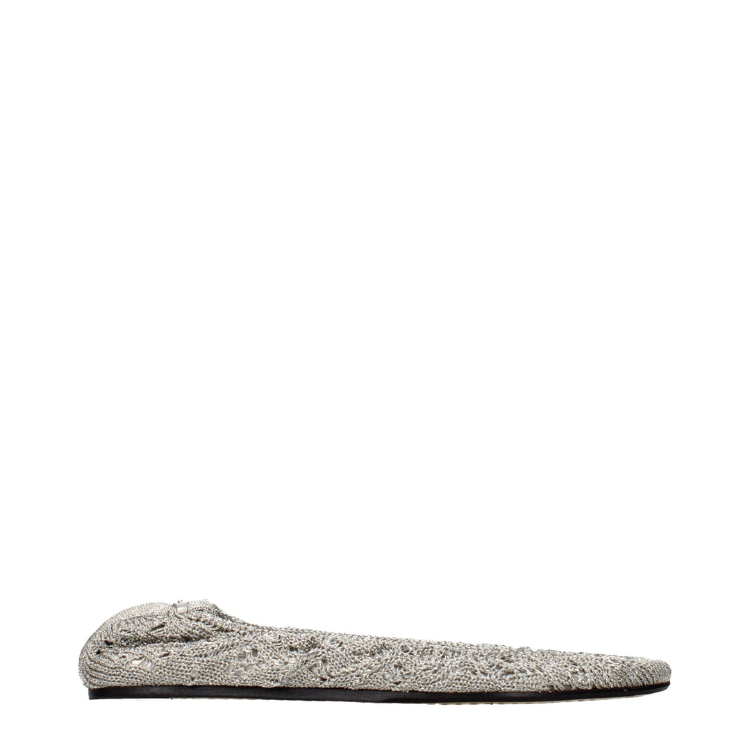 Women’s Isabel Marant Gray Fabric Ballet Flats