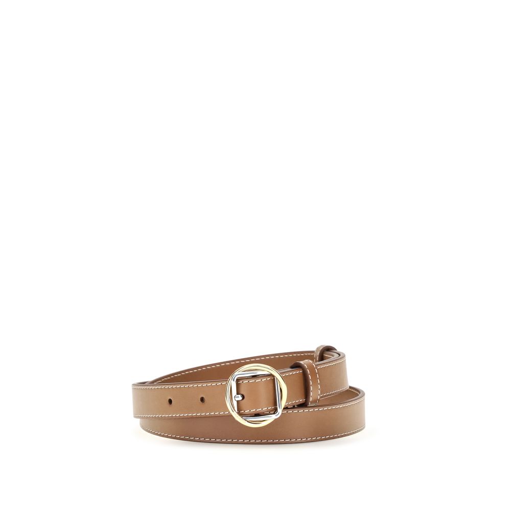 Women’s Jacquemus Beige Calf Leather Bos Taurus Thin Belt
