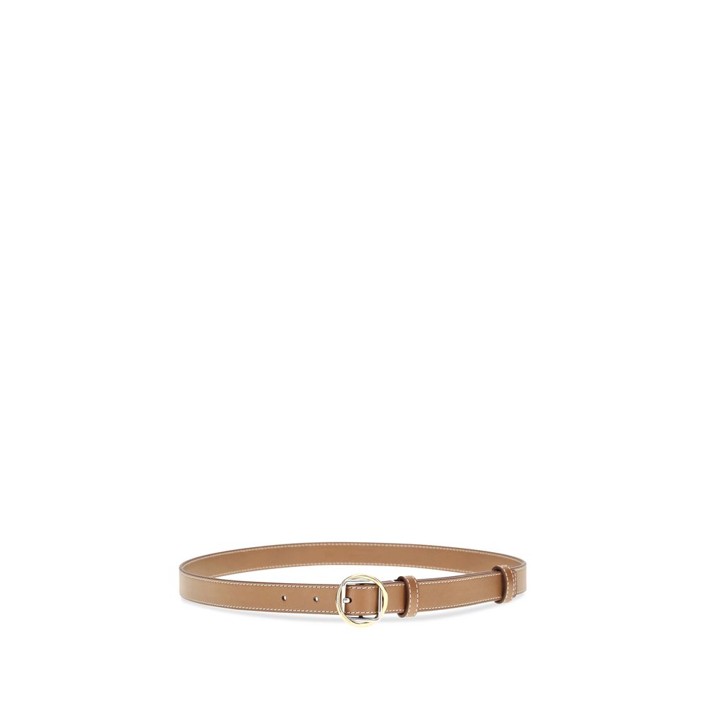 Women’s Jacquemus Beige Calf Leather Bos Taurus Thin Belt