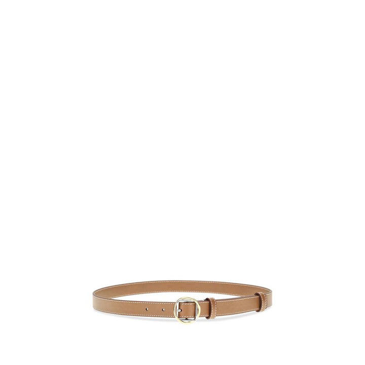 Women’s Jacquemus Beige Calf Leather Bos Taurus Thin Belt