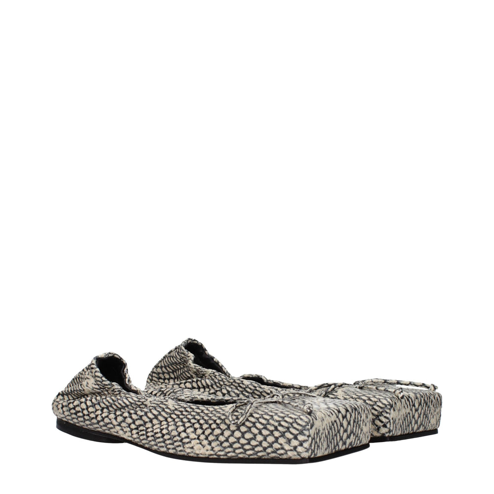 Women’s Jacquemus Beige Leather Ballet Flats