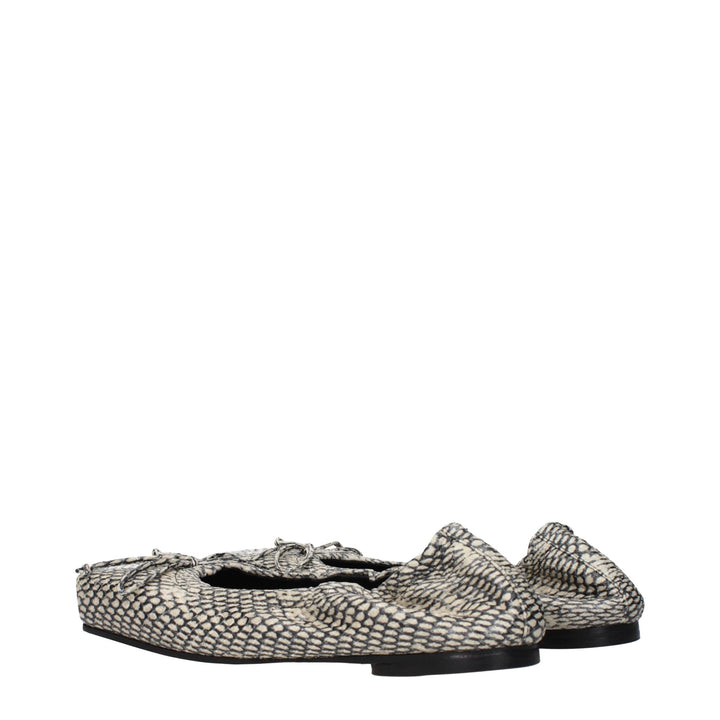 Women’s Jacquemus Beige Leather Ballet Flats