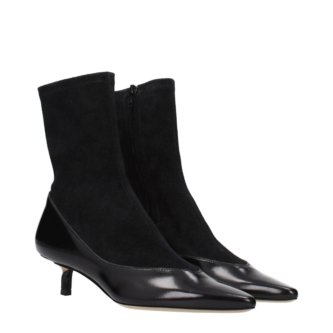 Women’s Jacquemus Black Leather Ankle Boots