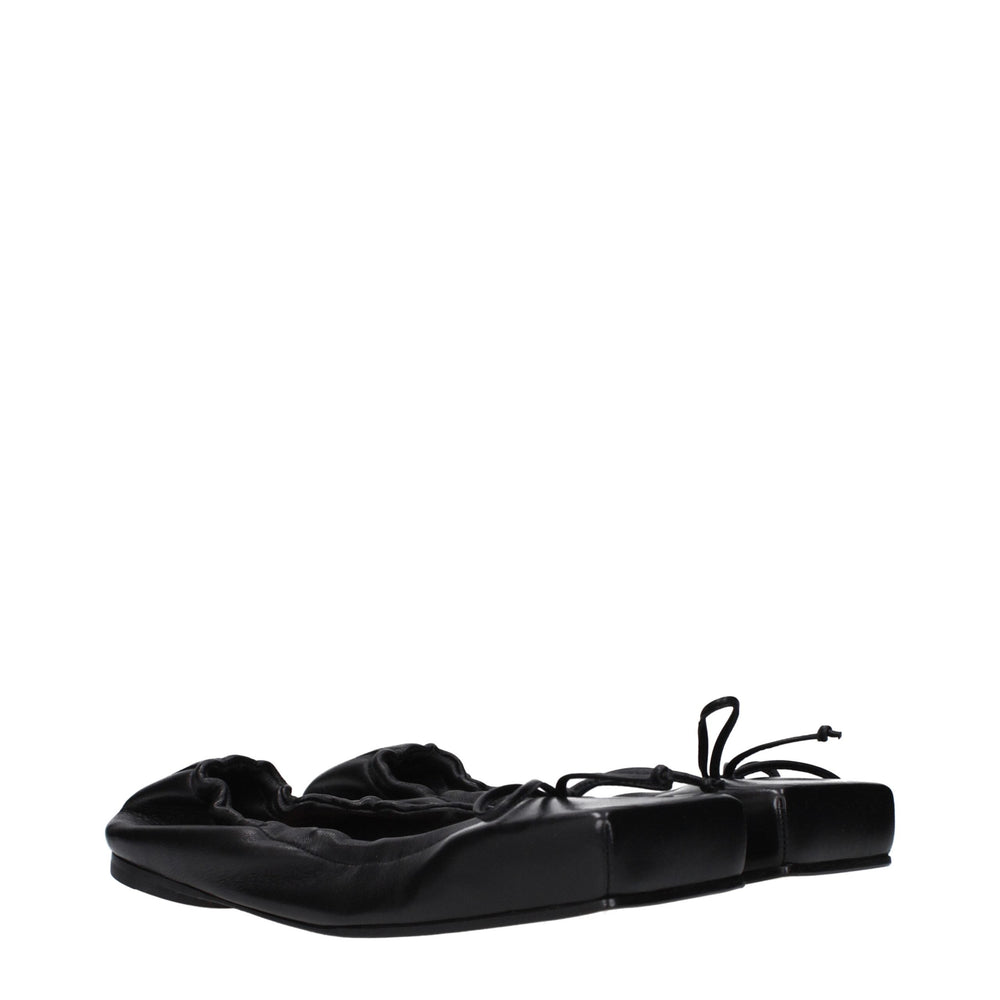 Women’s Jacquemus Black Leather Ballet Flats