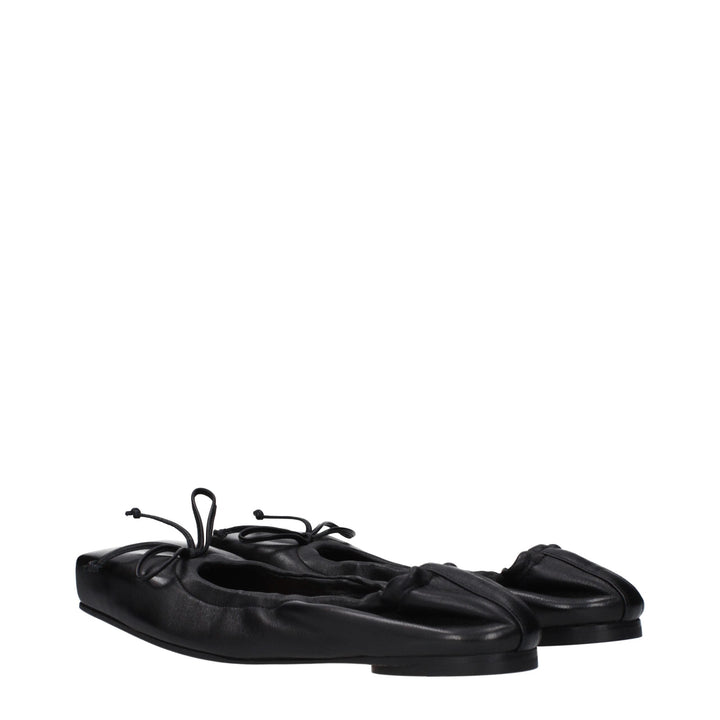 Women’s Jacquemus Black Leather Ballet Flats