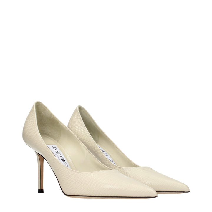 Women’s Jimmy Choo Beige Leather High Heel Pumps
