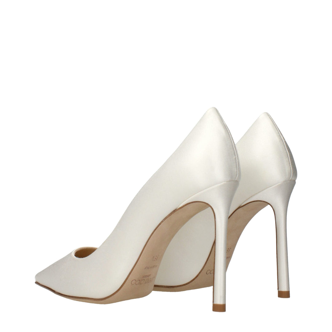 Women’s Jimmy Choo Beige Satin Platform Pumps