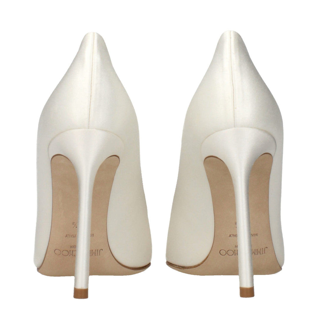 Women’s Jimmy Choo Beige Satin Platform Pumps