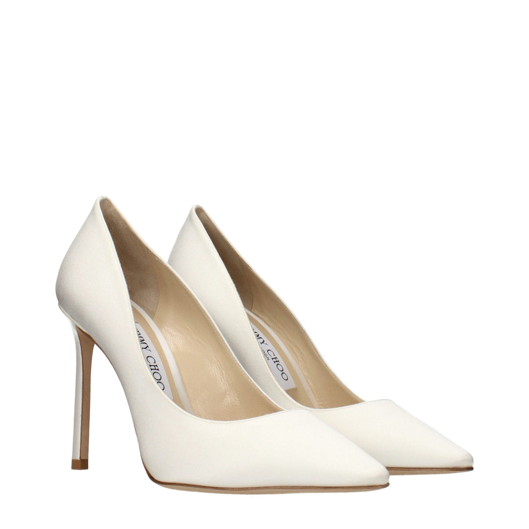 Women’s Jimmy Choo Beige Satin Platform Pumps