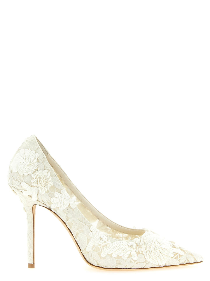Women’s Jimmy Choo Beige Tencel High Heel Pumps
