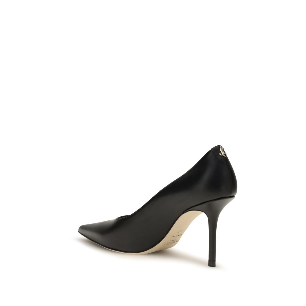 Women’s Jimmy Choo Black Calf Leather Bos Taurus High Heel Pumps