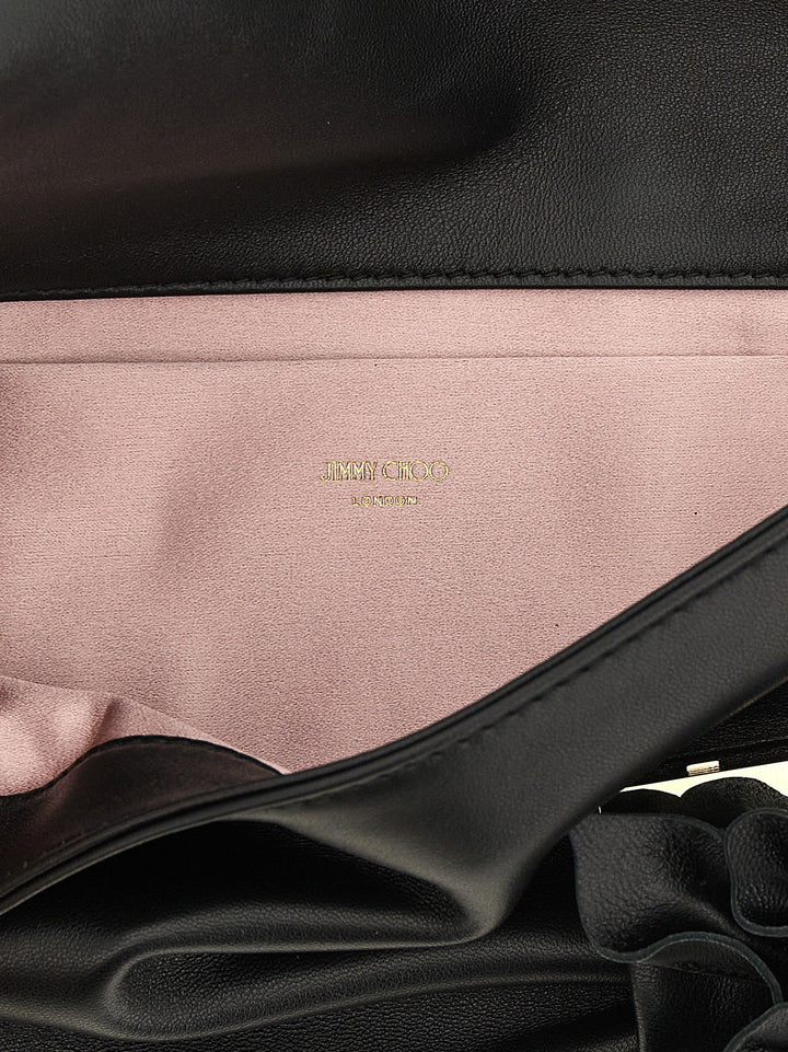 Women’s Jimmy Choo Black Lamb Leather Clutch Bag