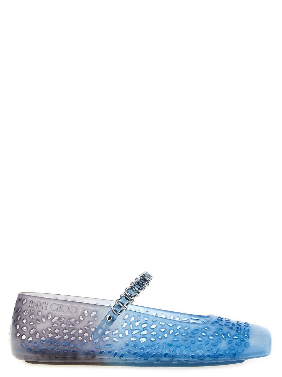 Women’s Jimmy Choo Blue Plastic Ballet Flats