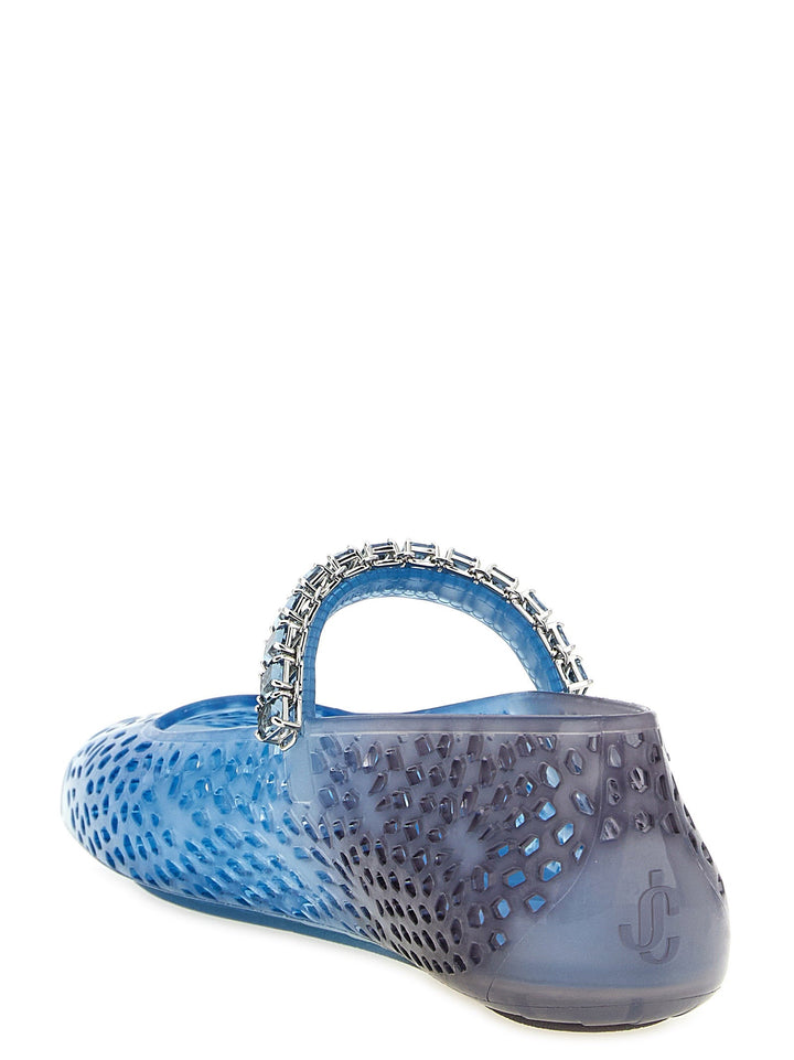 Women’s Jimmy Choo Blue Plastic Ballet Flats