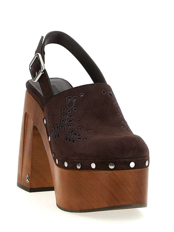 Women’s Jimmy Choo Brown Leather High Heel Pumps