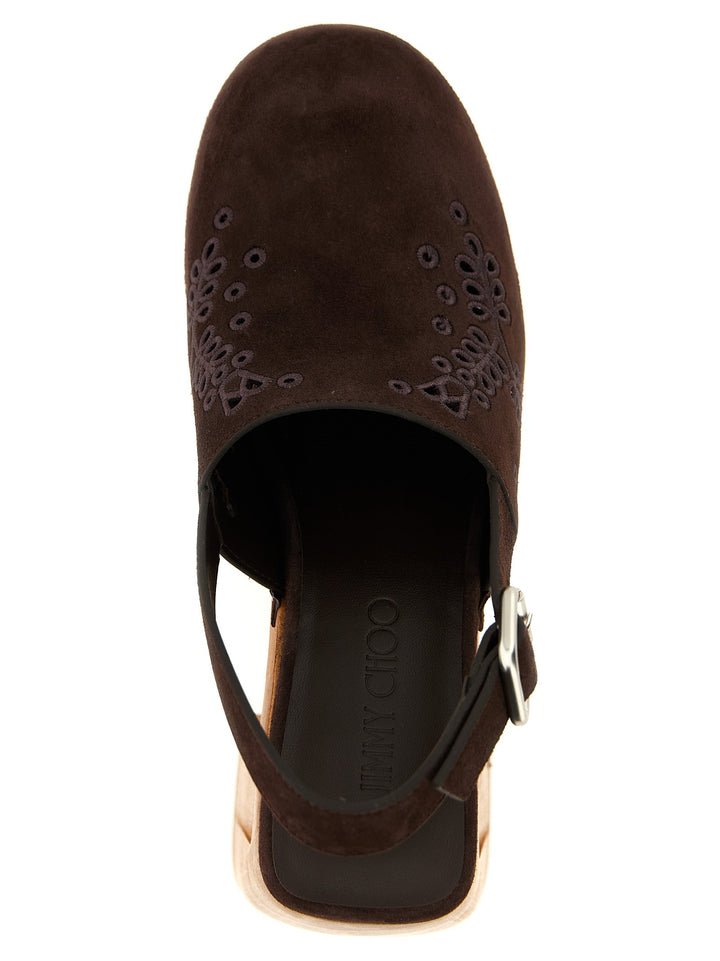 Women’s Jimmy Choo Brown Leather High Heel Pumps