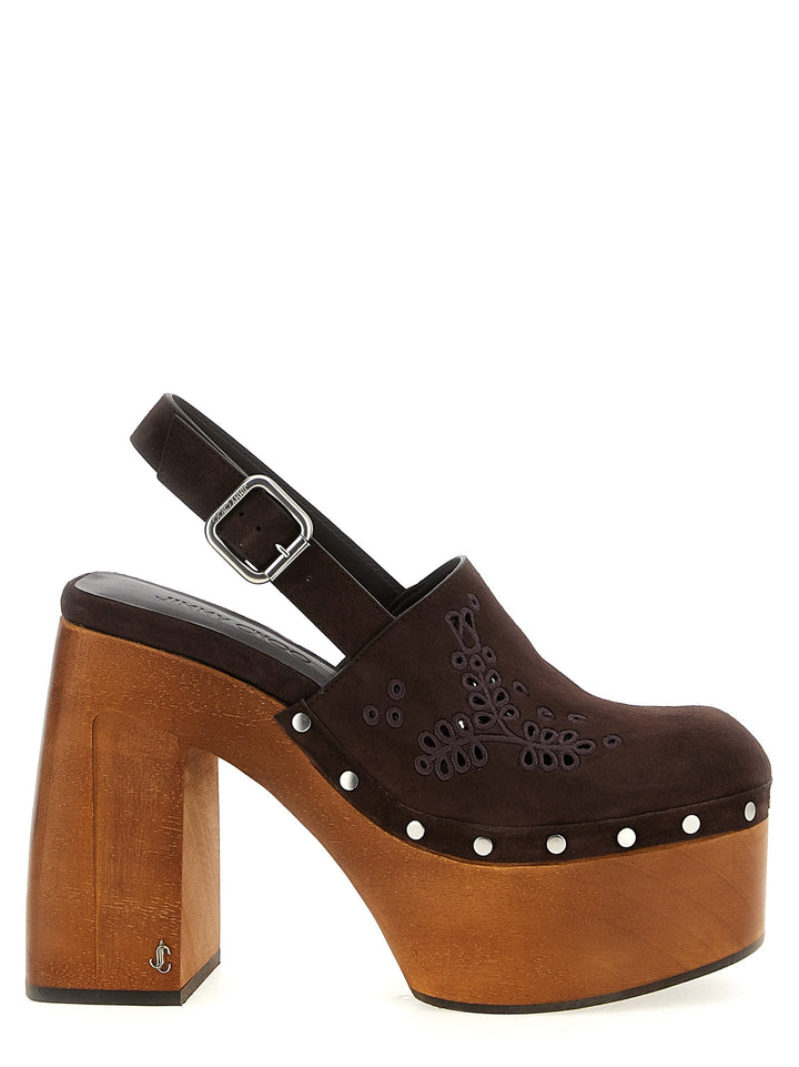 Women’s Jimmy Choo Brown Leather High Heel Pumps