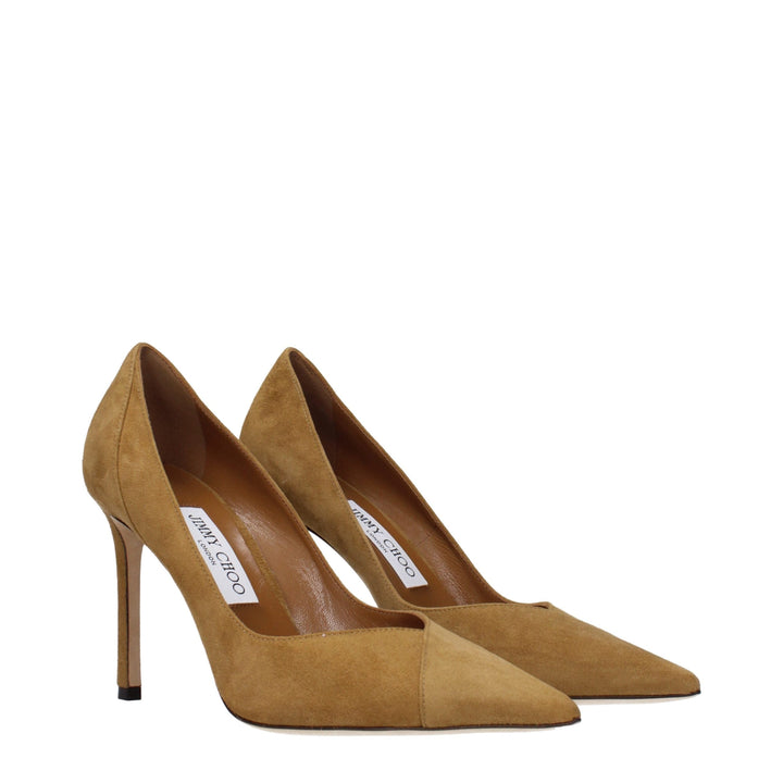 Women’s Jimmy Choo Brown Leather High Heel Pumps