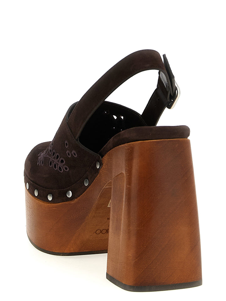 Women’s Jimmy Choo Brown Leather High Heel Pumps