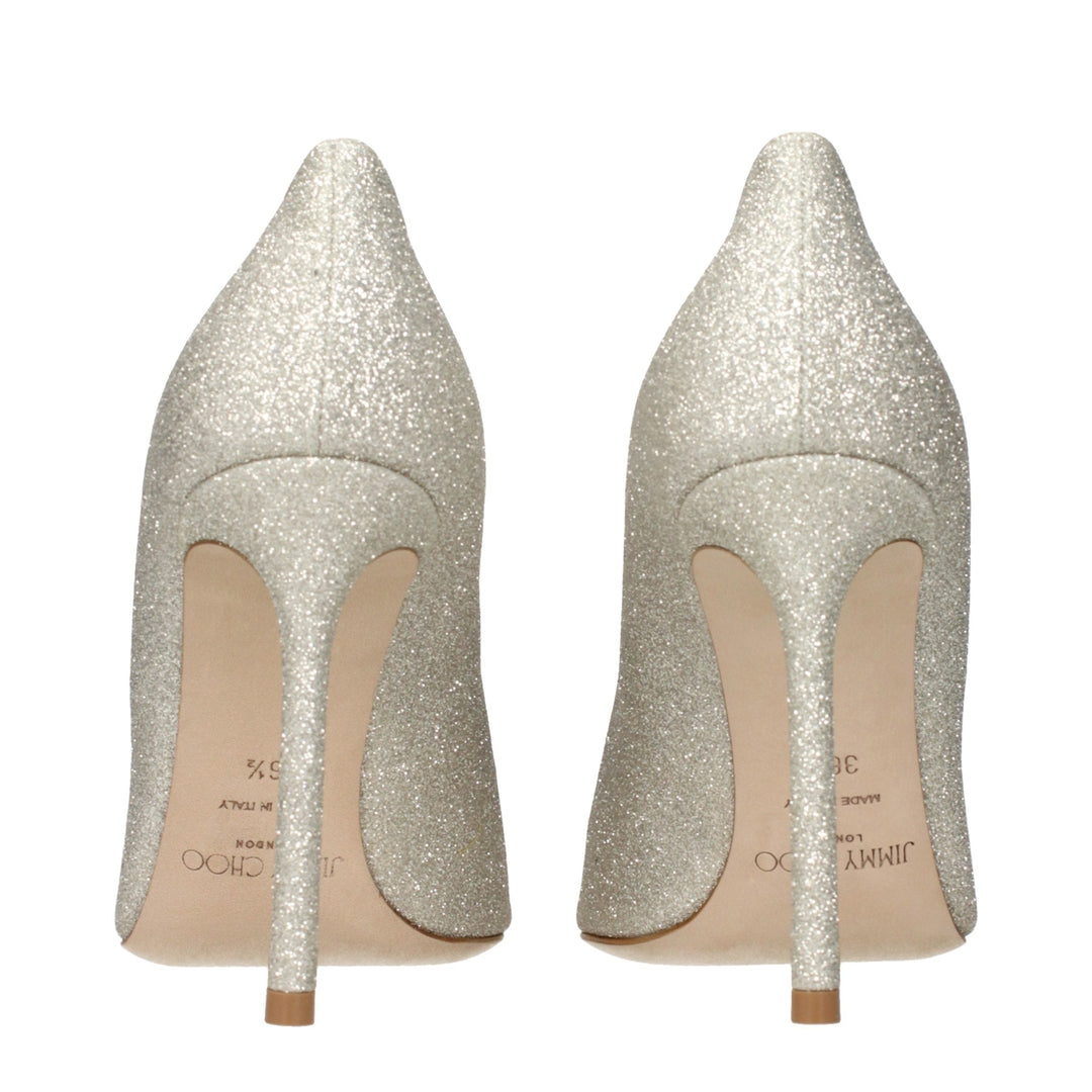 Women’s Jimmy Choo Gold Plastic High Heel Pumps