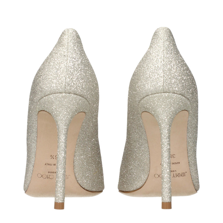 Women’s Jimmy Choo Gold Plastic High Heel Pumps