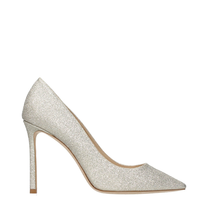 Women’s Jimmy Choo Gold Plastic High Heel Pumps