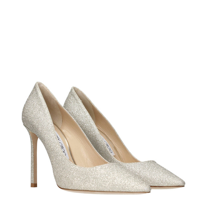Women’s Jimmy Choo Gold Plastic High Heel Pumps