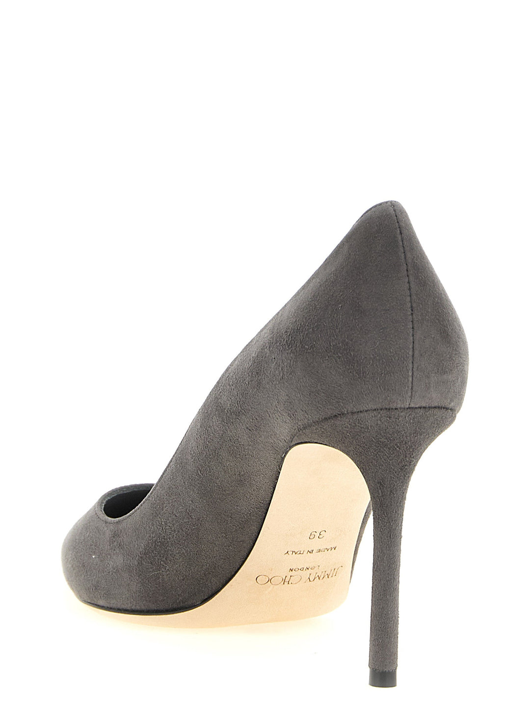 Women’s Jimmy Choo Gray Leather High Heel Pumps