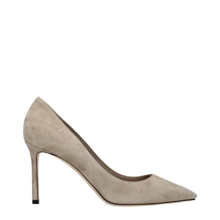 Women’s Jimmy Choo Gray Leather High Heel Pumps