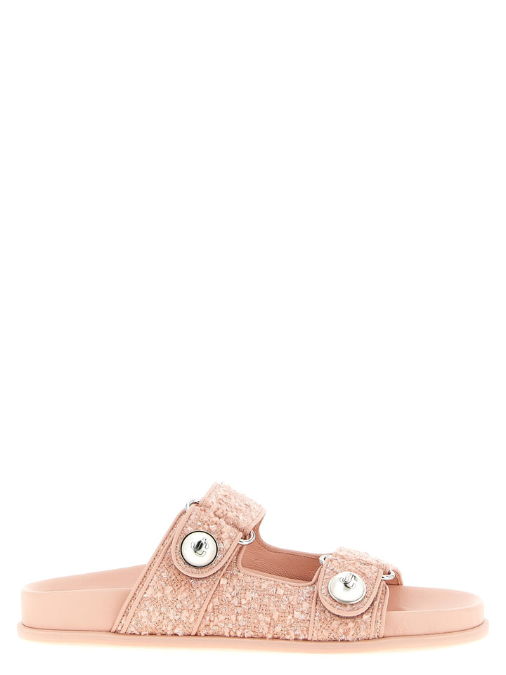 Women’s Jimmy Choo Multicolor Tencel Slides
