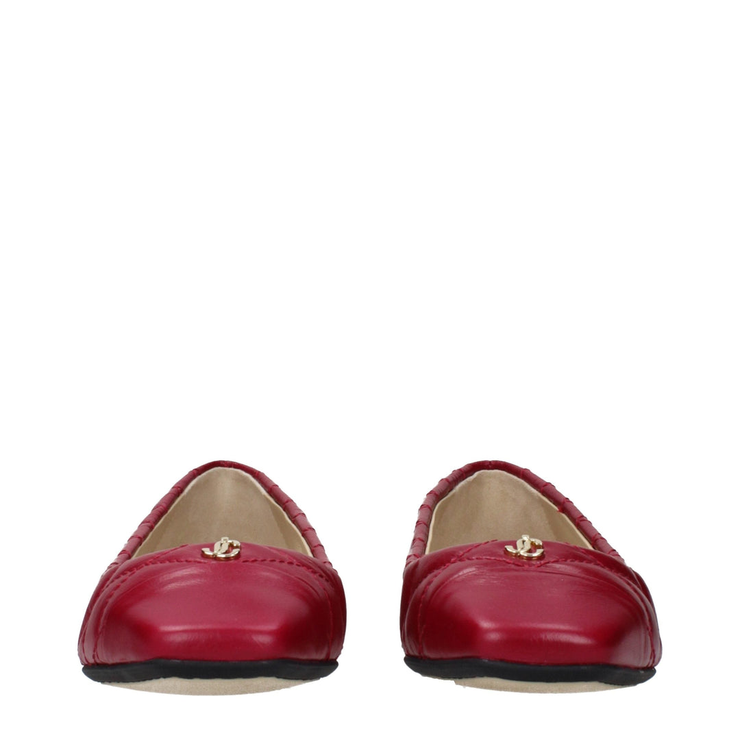 Women’s Jimmy Choo Pink Leather Ballet Flats