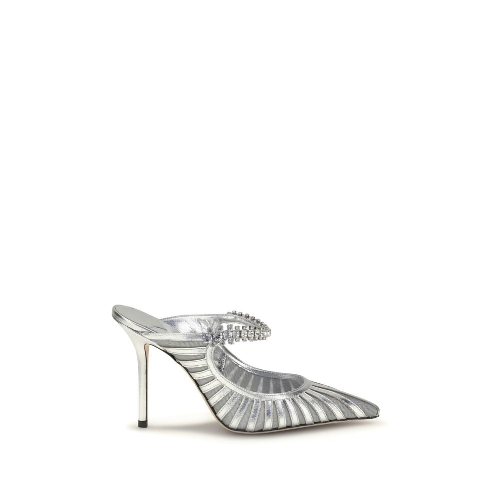 Women’s Jimmy Choo Silver Leather High Heel Pumps