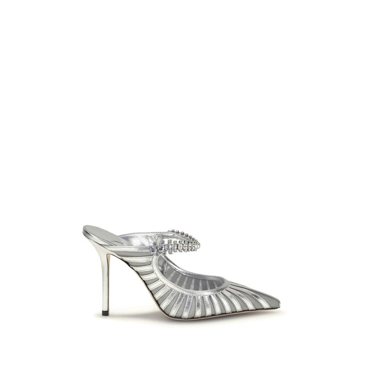 Women’s Jimmy Choo Silver Leather High Heel Pumps