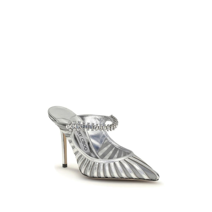 Women’s Jimmy Choo Silver Leather High Heel Pumps