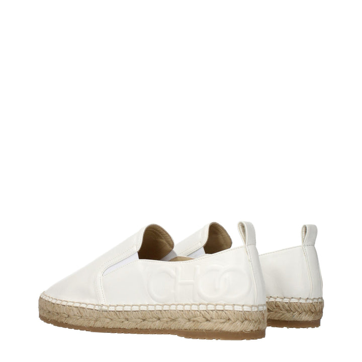 Women’s Jimmy Choo White Leather Espadrilles