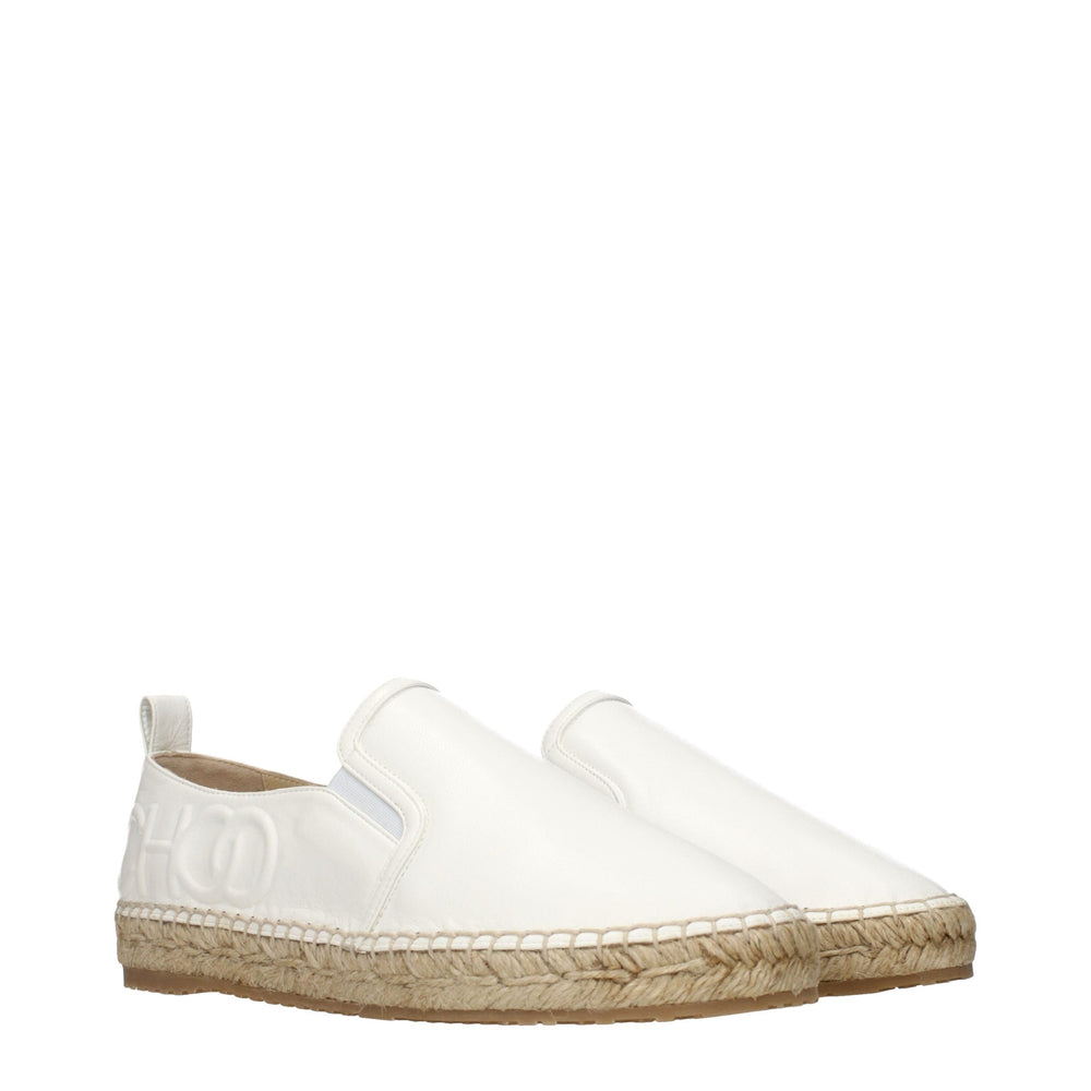 Women’s Jimmy Choo White Leather Espadrilles