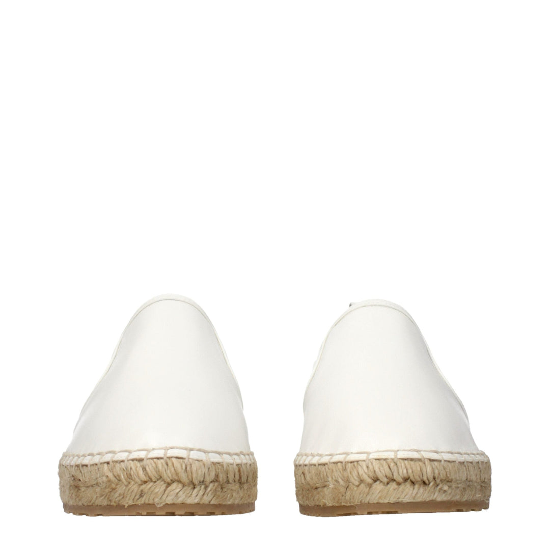 Women’s Jimmy Choo White Leather Espadrilles