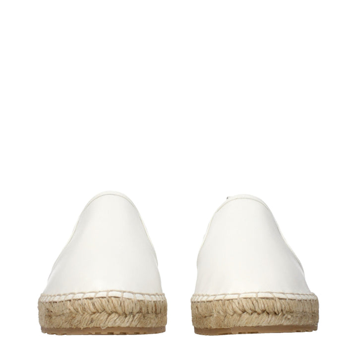 Women’s Jimmy Choo White Leather Espadrilles