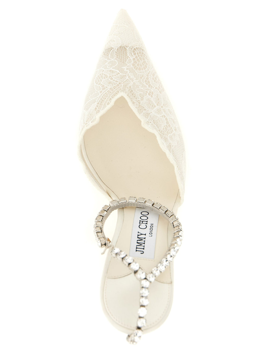 Women’s Jimmy Choo White Tencel High Heel Pumps