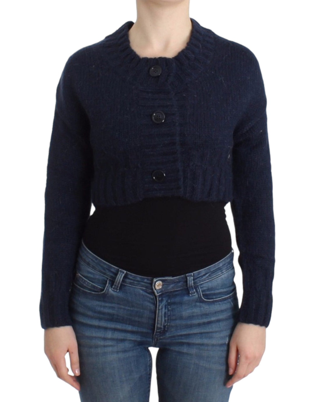 Women’s John Galliano Blue Cropped Cardigan